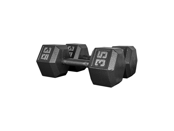 六角噴塑啞鈴35